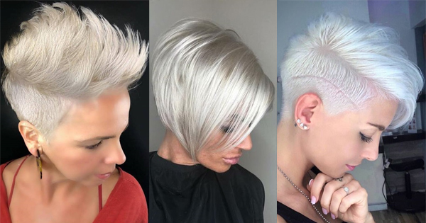 11 x platinblonde Kurzhaarfrisuren mit einem super coolen Charakter